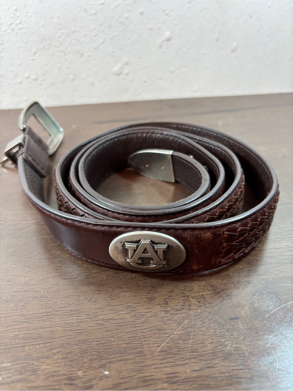 Auburn Tiger Men’s Collegiate Leather Belt